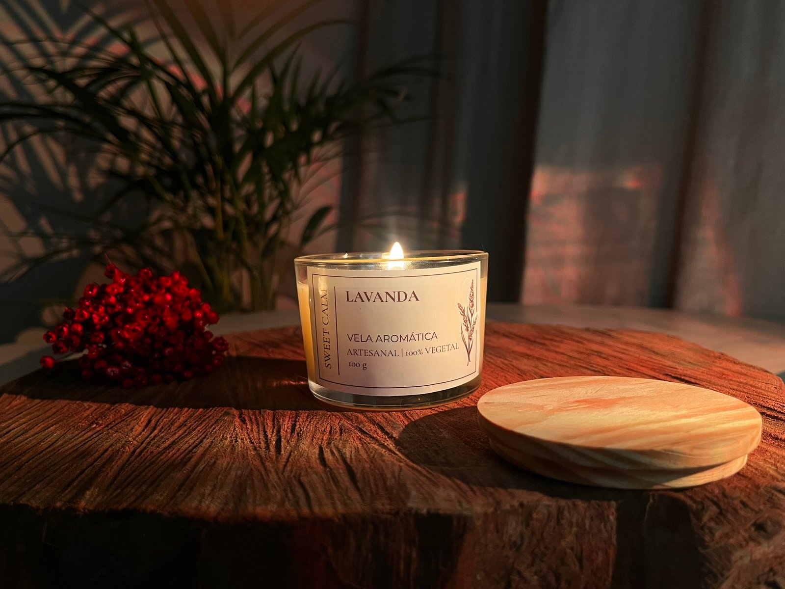 Vela Lavanda Serenity - Relaxamento profundo